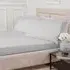 Polycotton Super King Fitted Sheet - Silver