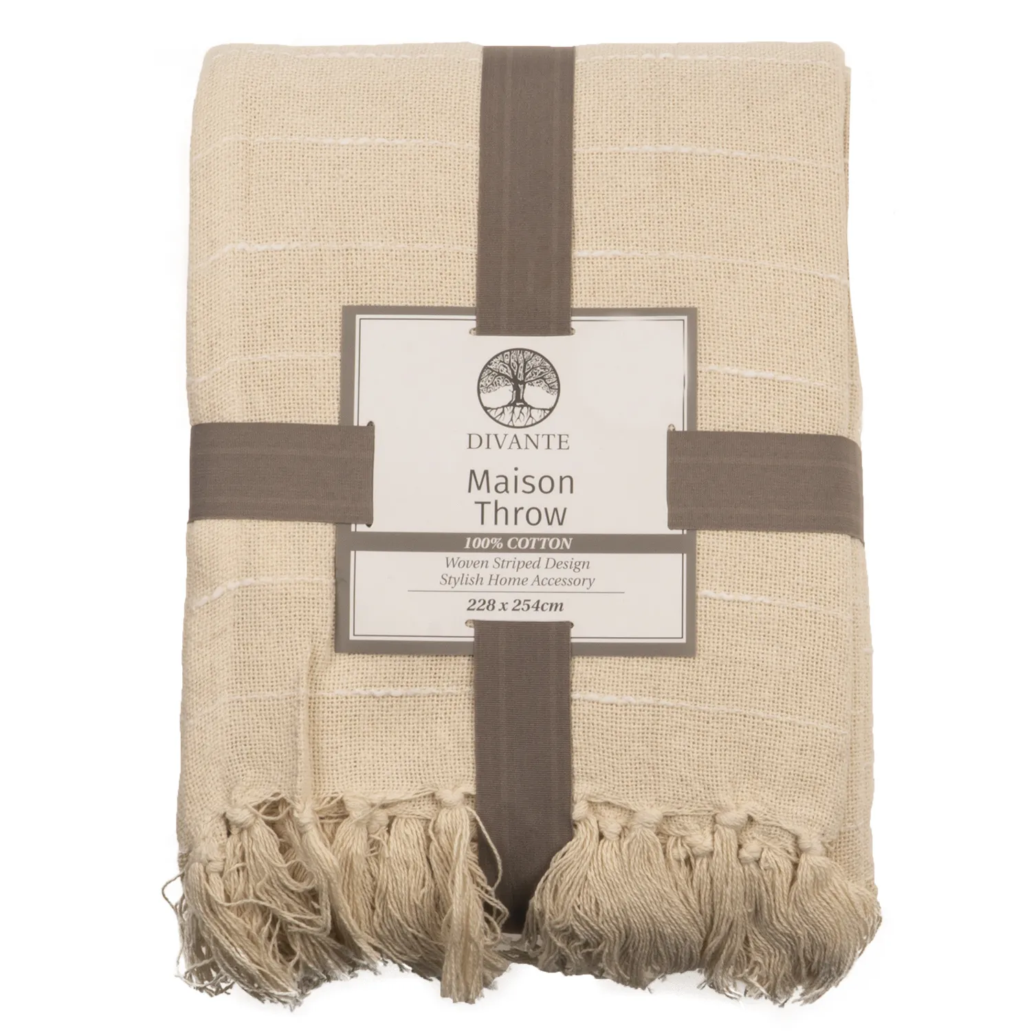 Portland Stitch Throw - Mono, Cotton