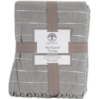 Portland Stitch Throw - Mono, Cotton