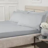 Pure Indulgence Super King Fitted Sheet - Silver, Cotton