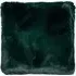 Rabbit Faux Fur Cushion - Forest Green