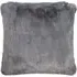 Rabbit Faux Fur Cushion - Grey