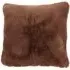 Rabbit Faux Fur Cushion - Mocha