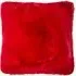 Rabbit Faux Fur Cushion - Red