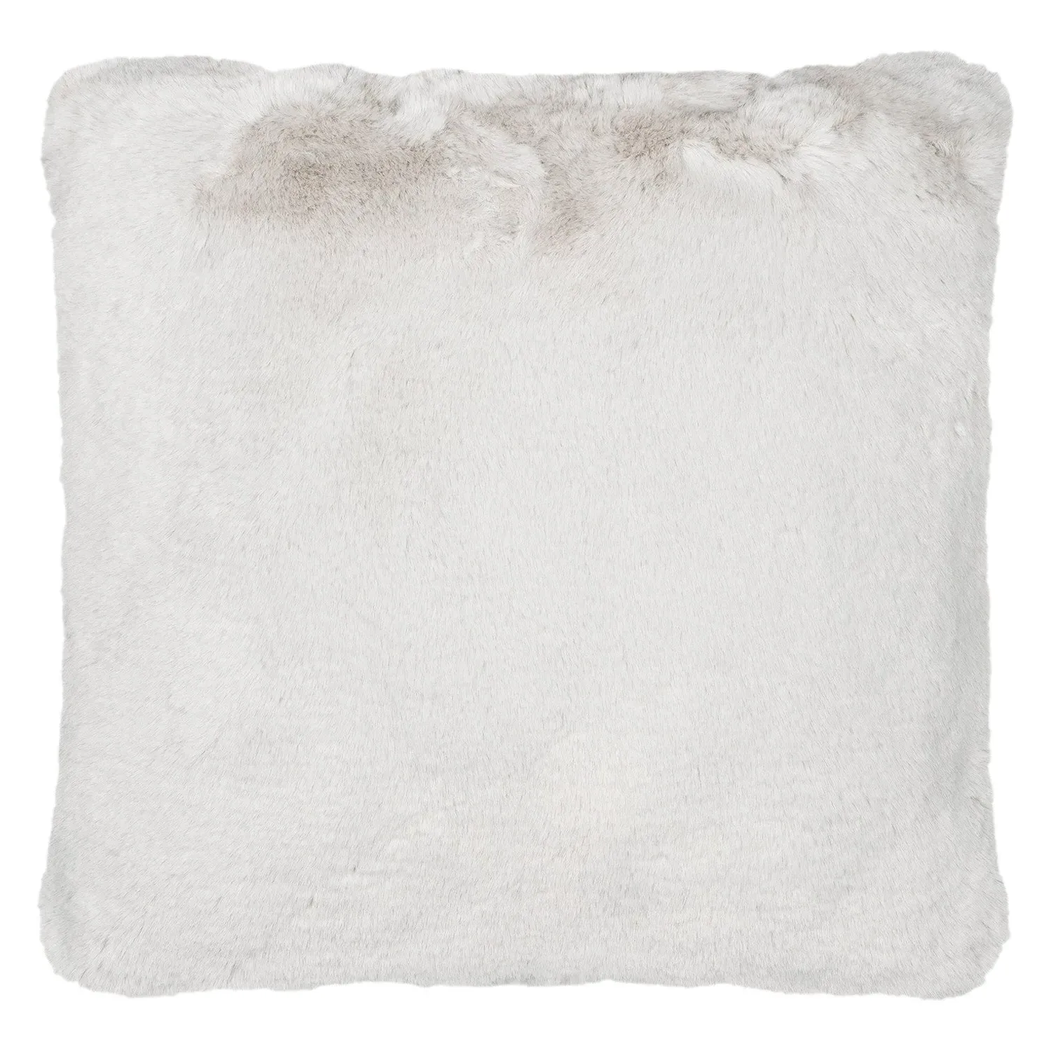 Rabbit Faux Fur Cushion - Silver