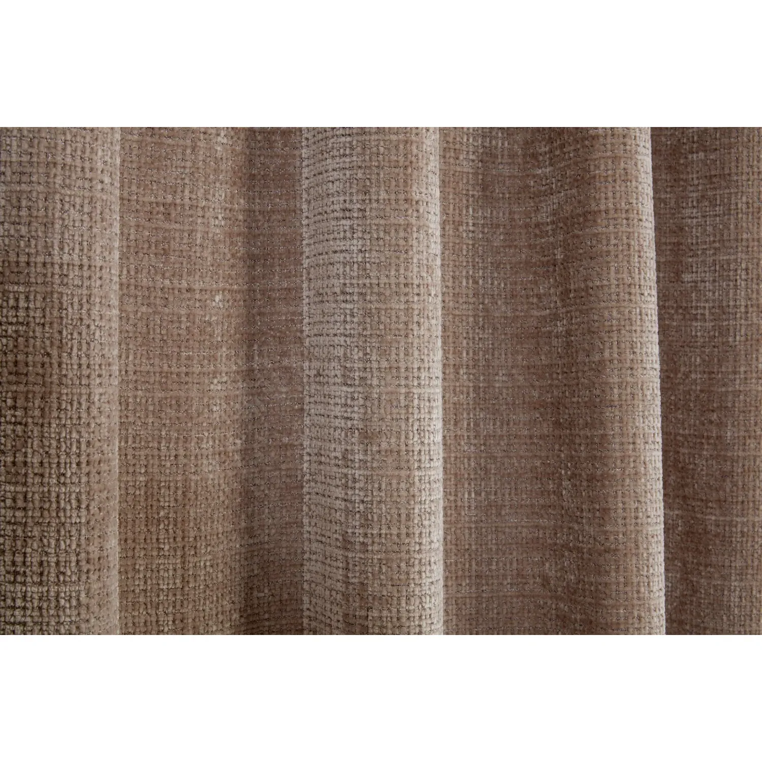 Rennes Chenille Taped Curtains - Mink