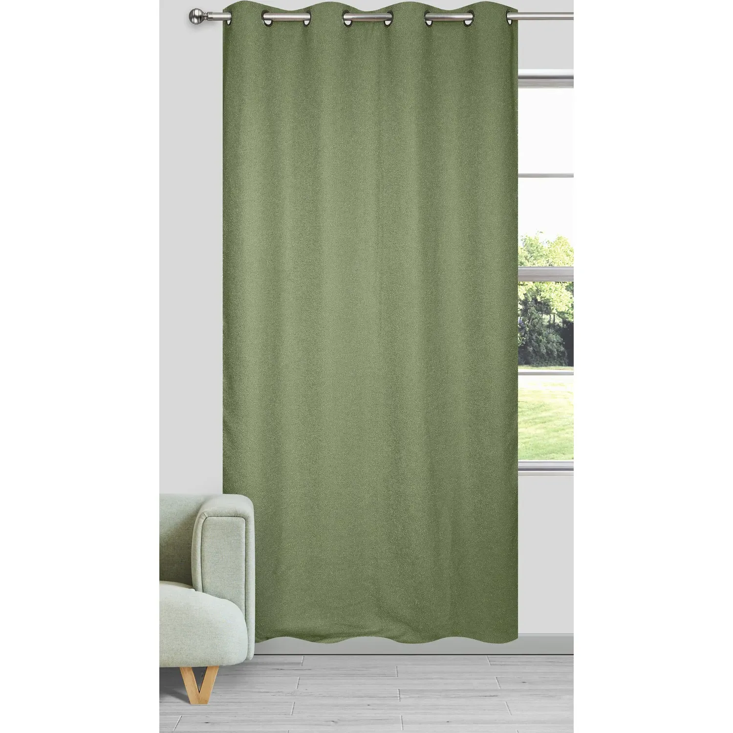 Richmond Boucle Thermal Panel - Olive