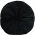 Round Velvet Cushion - Black