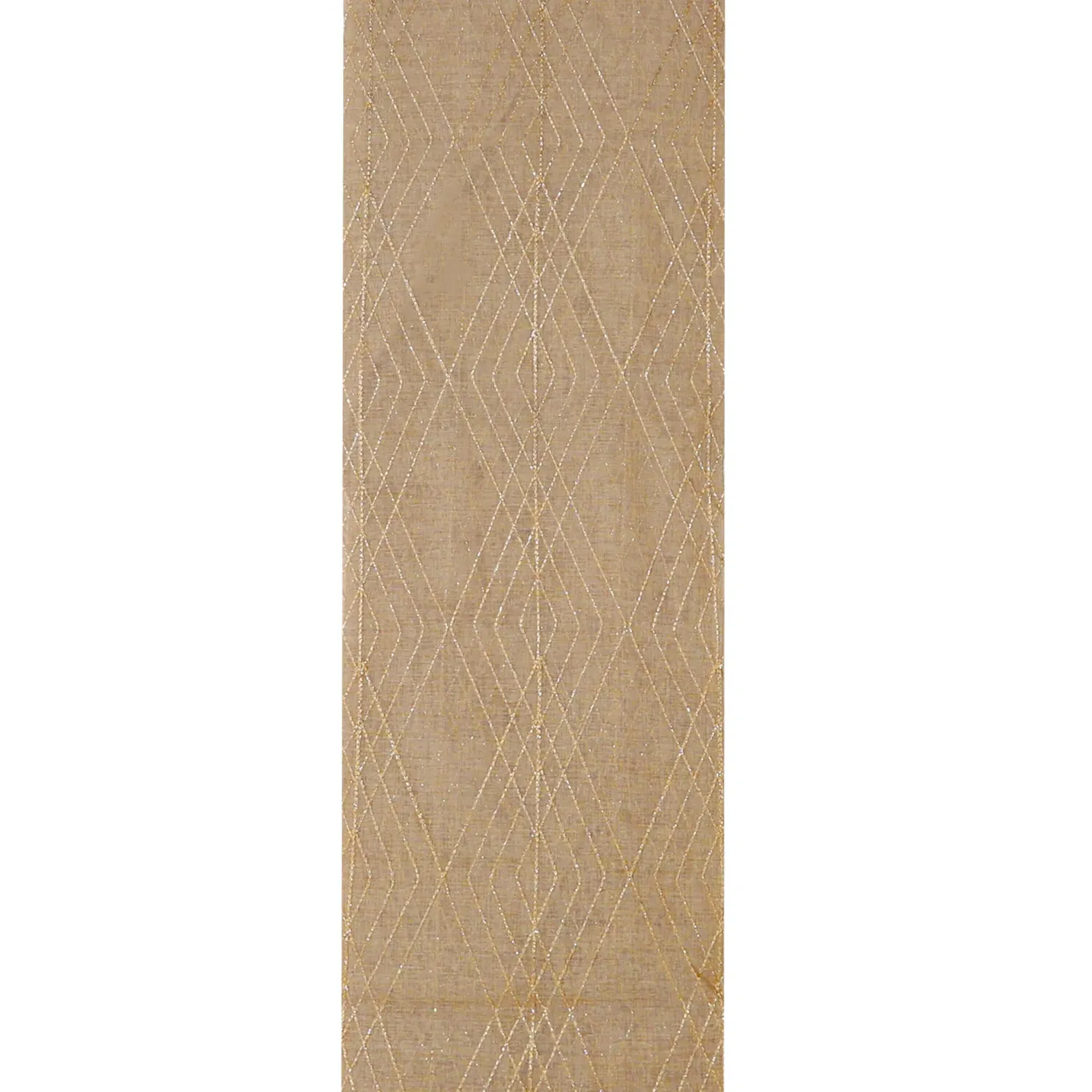 Sabella Metallic Geo Voile Curtain 240 x 140cm