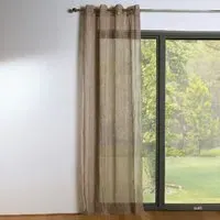 Sabella Metallic Geo Voile Curtain 240 x 140cm