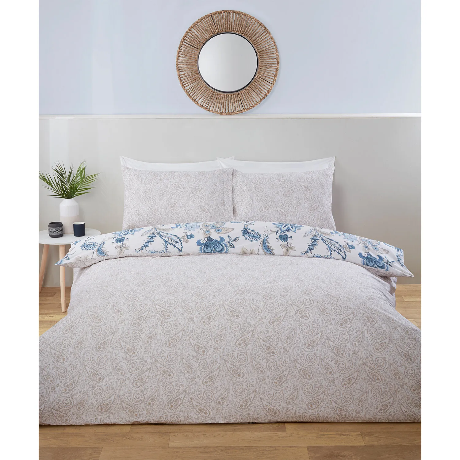 Safia Double Duvet Set - Blue