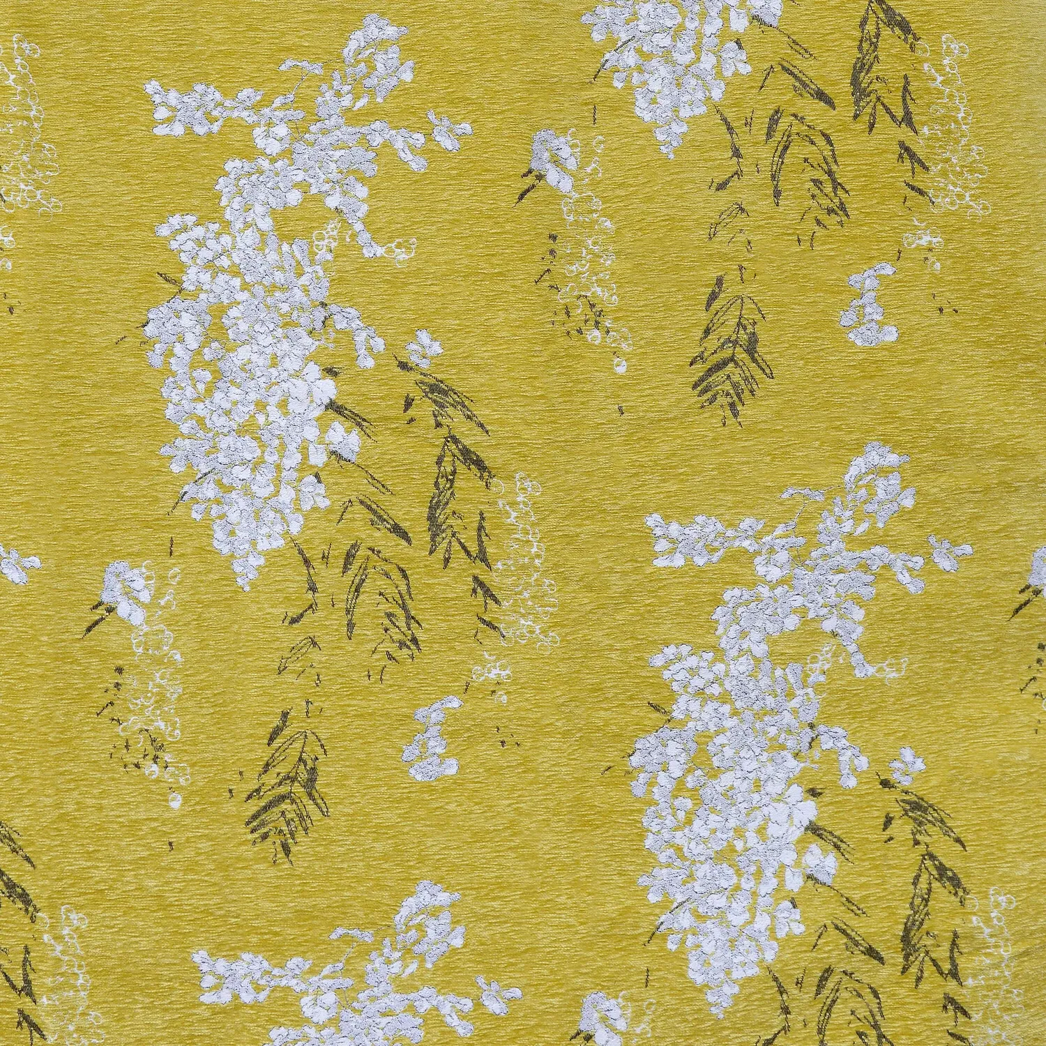 Sakura Taped Curtain - Ochre, Chenille