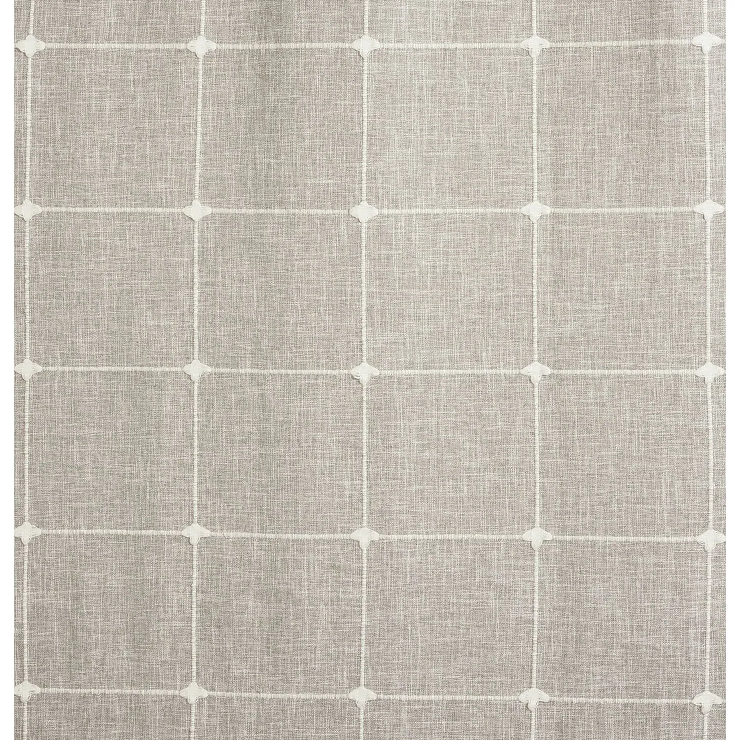 Salcombe Linen Check Curtains - Natural