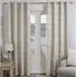 Salcombe Linen Check Curtains - Natural