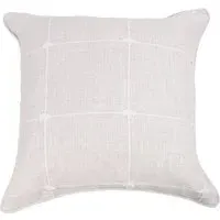 Salcombe Linen Check Cushion - Natural