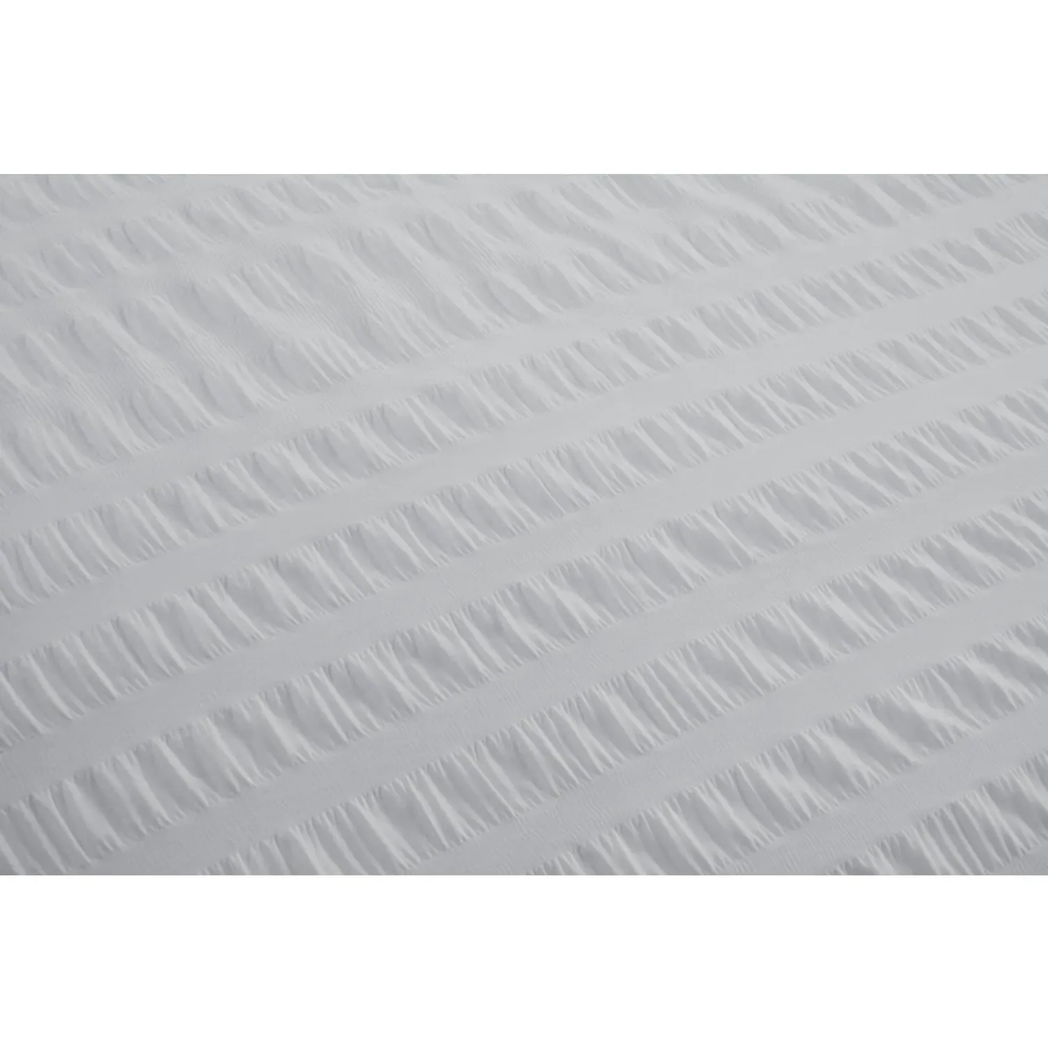 Seersucker King Size Duvet Set - Silver