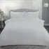 Seersucker King Size Duvet Set - Silver