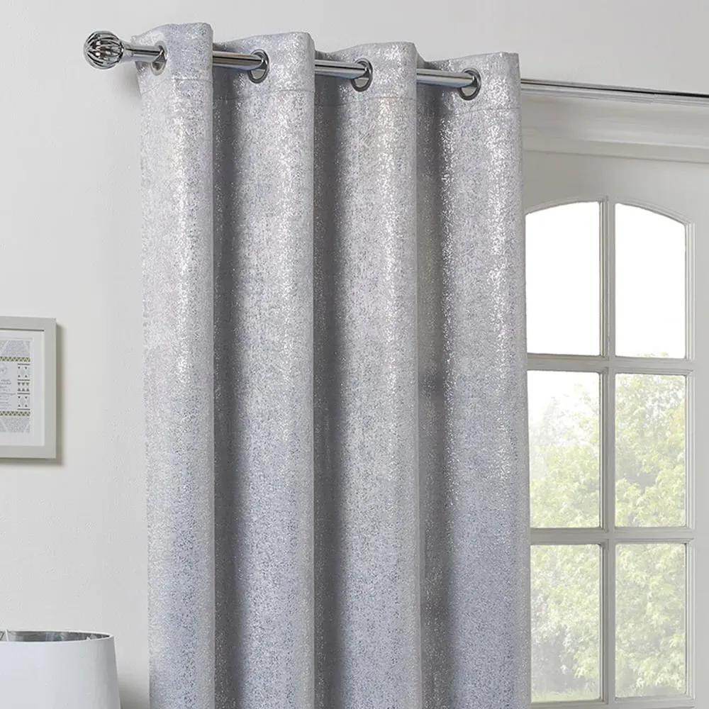 Silver Stardust Blackout Panel - Silver image