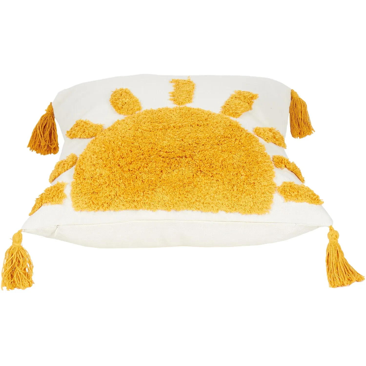 Soleil Tufted Cushion - Yellow