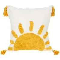 Soleil Tufted Cushion - Yellow