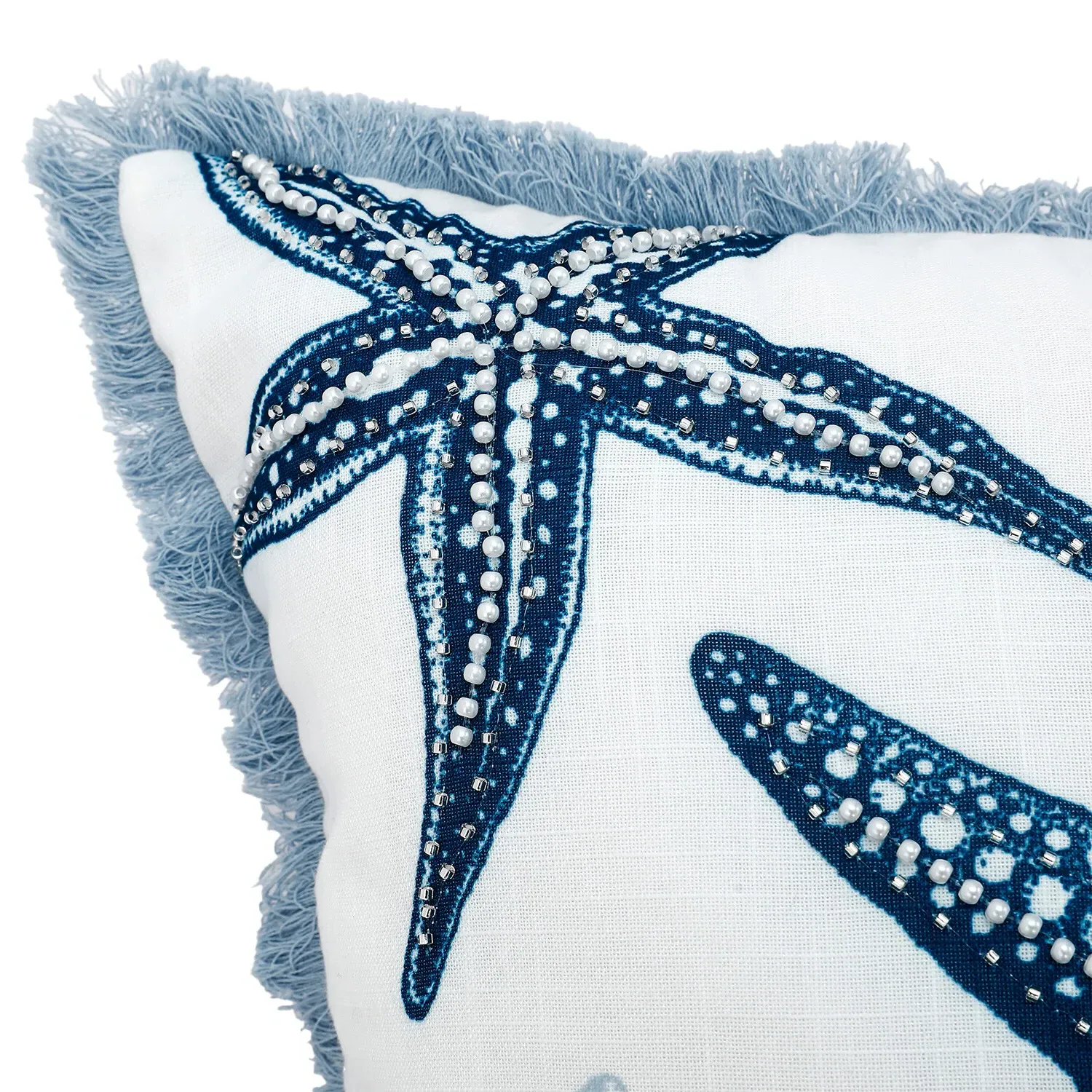 Starfish Cushion - Blue