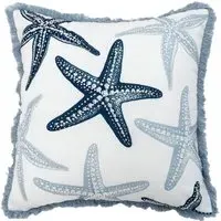 Starfish Cushion - Blue