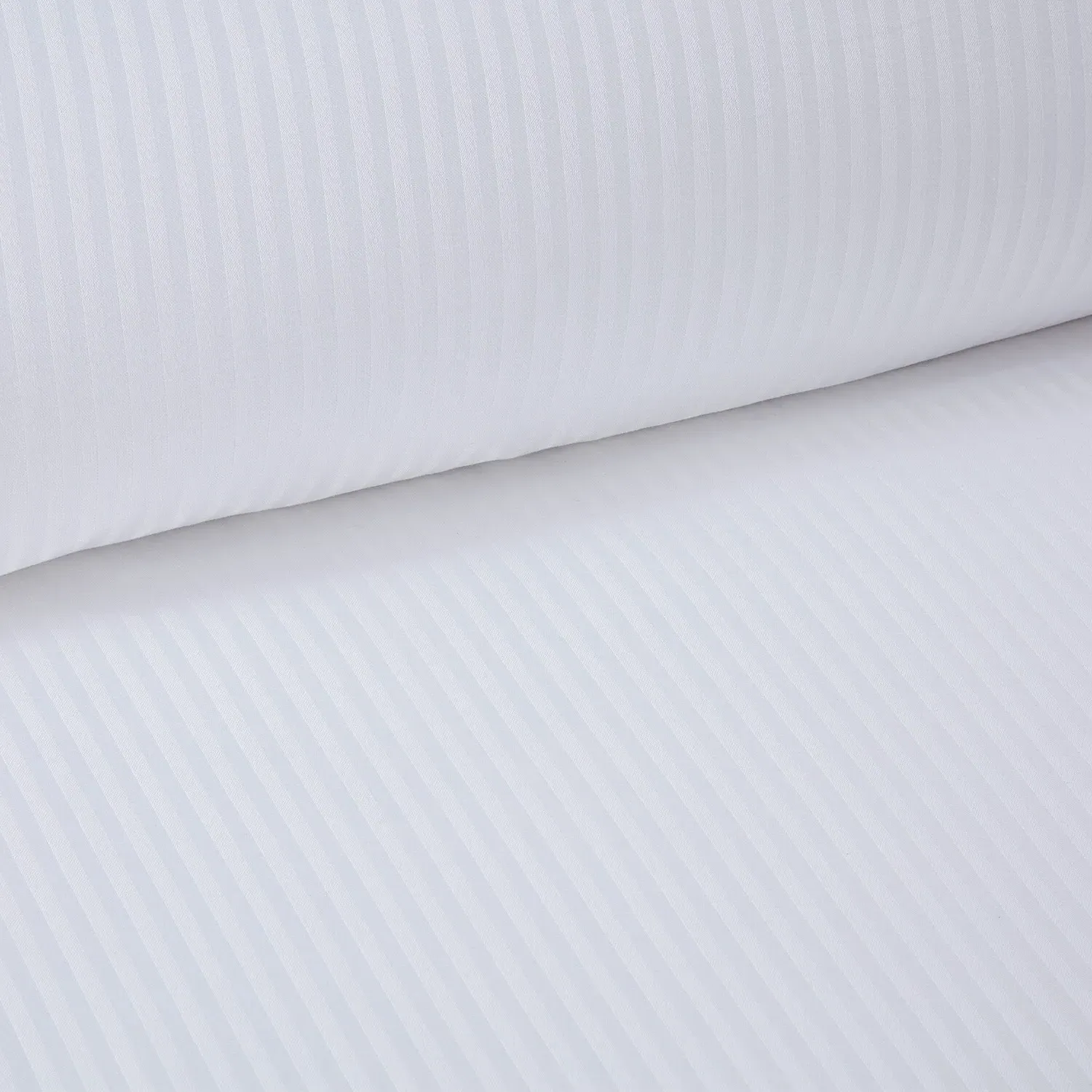 Super King Bamboo Cotton Duvet Cover Set - White