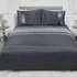 Super King Duvet Cover Set with Pillowcases - Charcoal, Velvet