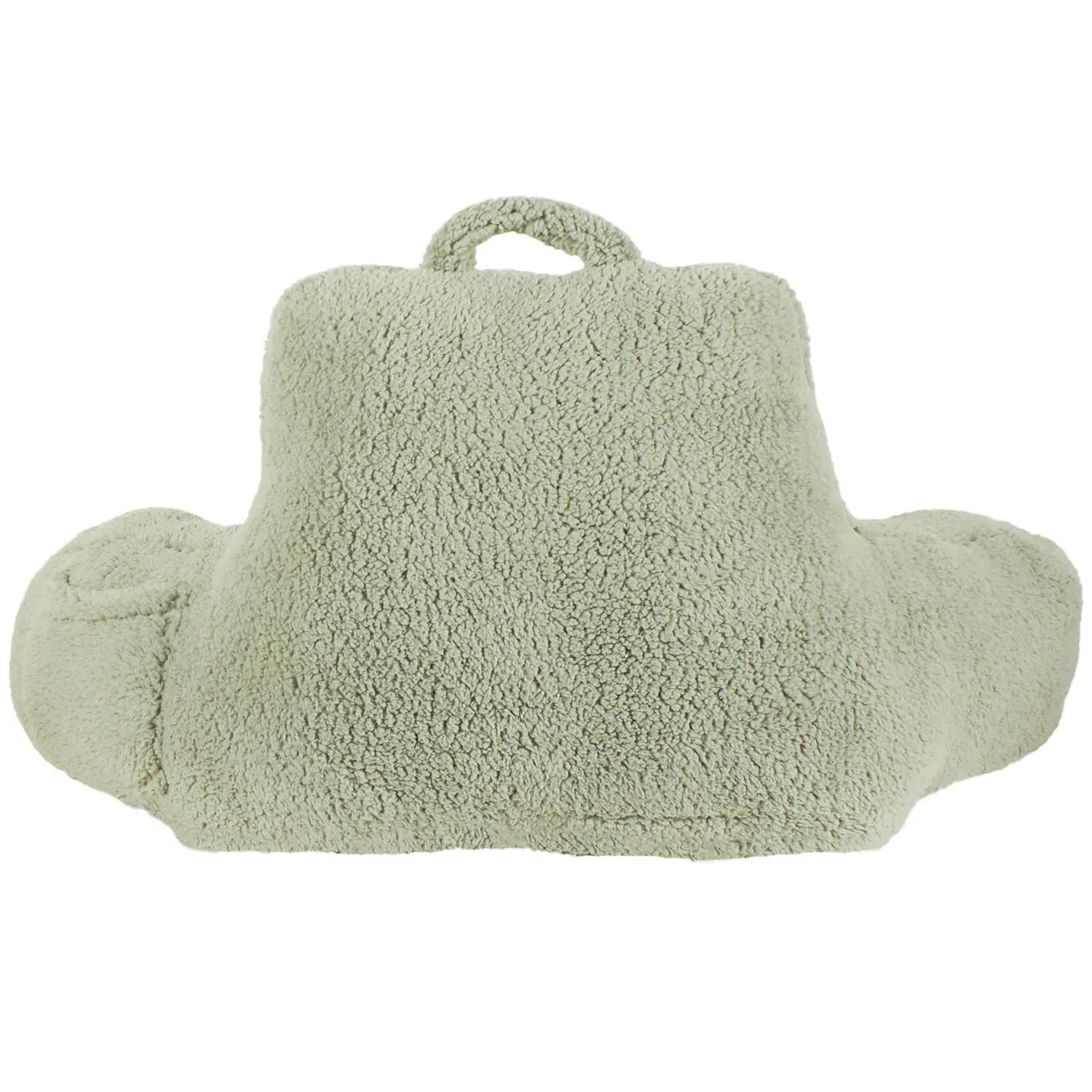 Teddy Fleece Cuddle Cushion - Sage