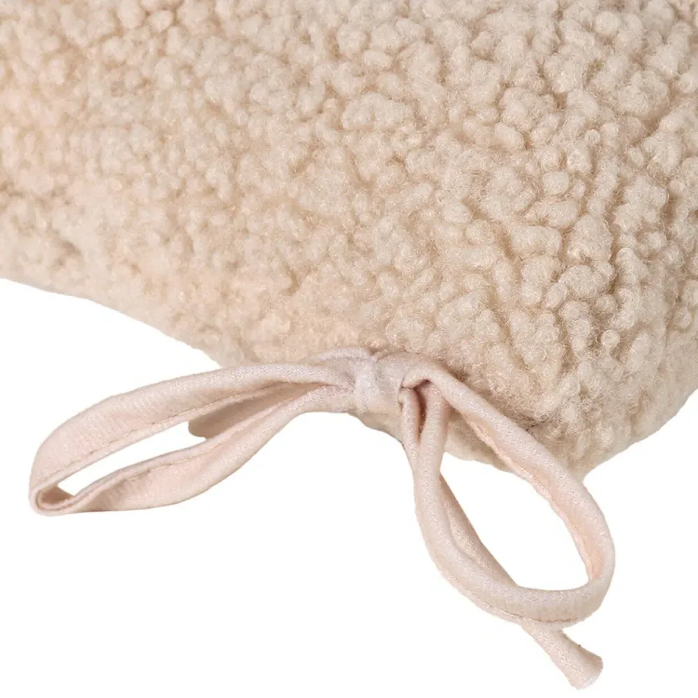 Teddy Fleece Seat Pad - Natural