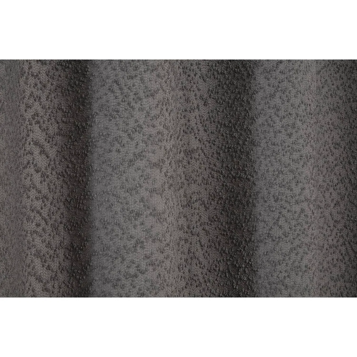 Toronto Boucle Curtain Panel - Charcoal