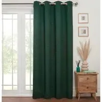 Toronto Panel Curtain - Green, Boucle