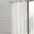 Tufted Panel Eyelet Curtain - White