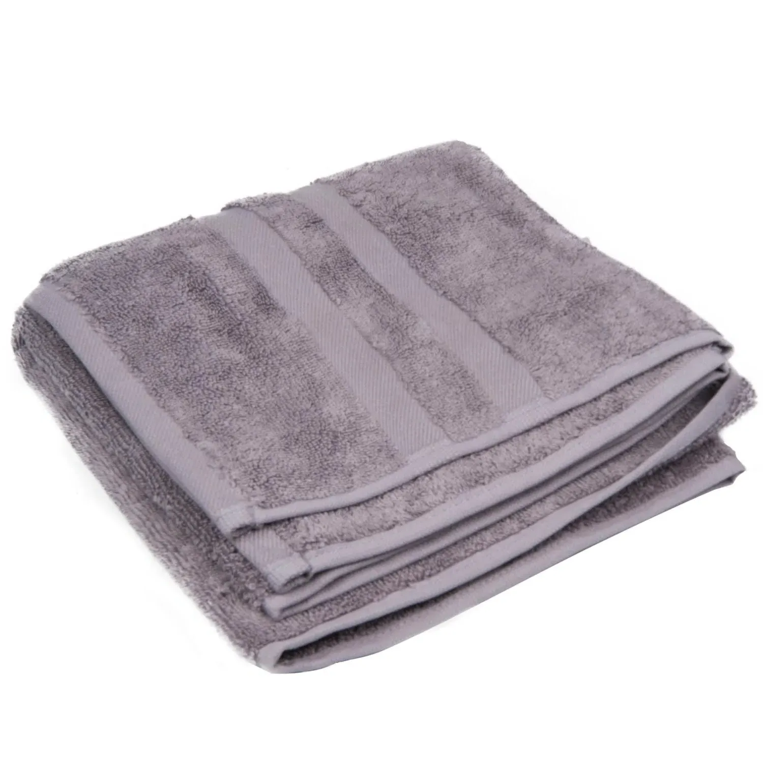Turkish Cotton Hand Towel - Silver