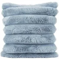 Verbier Faux Fur Cushion - French Blue
