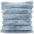 Verbier Faux Fur Cushion - French Blue