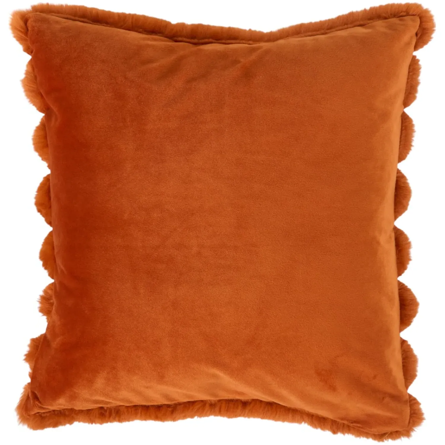 Verbier Faux Fur Cushion - Rust