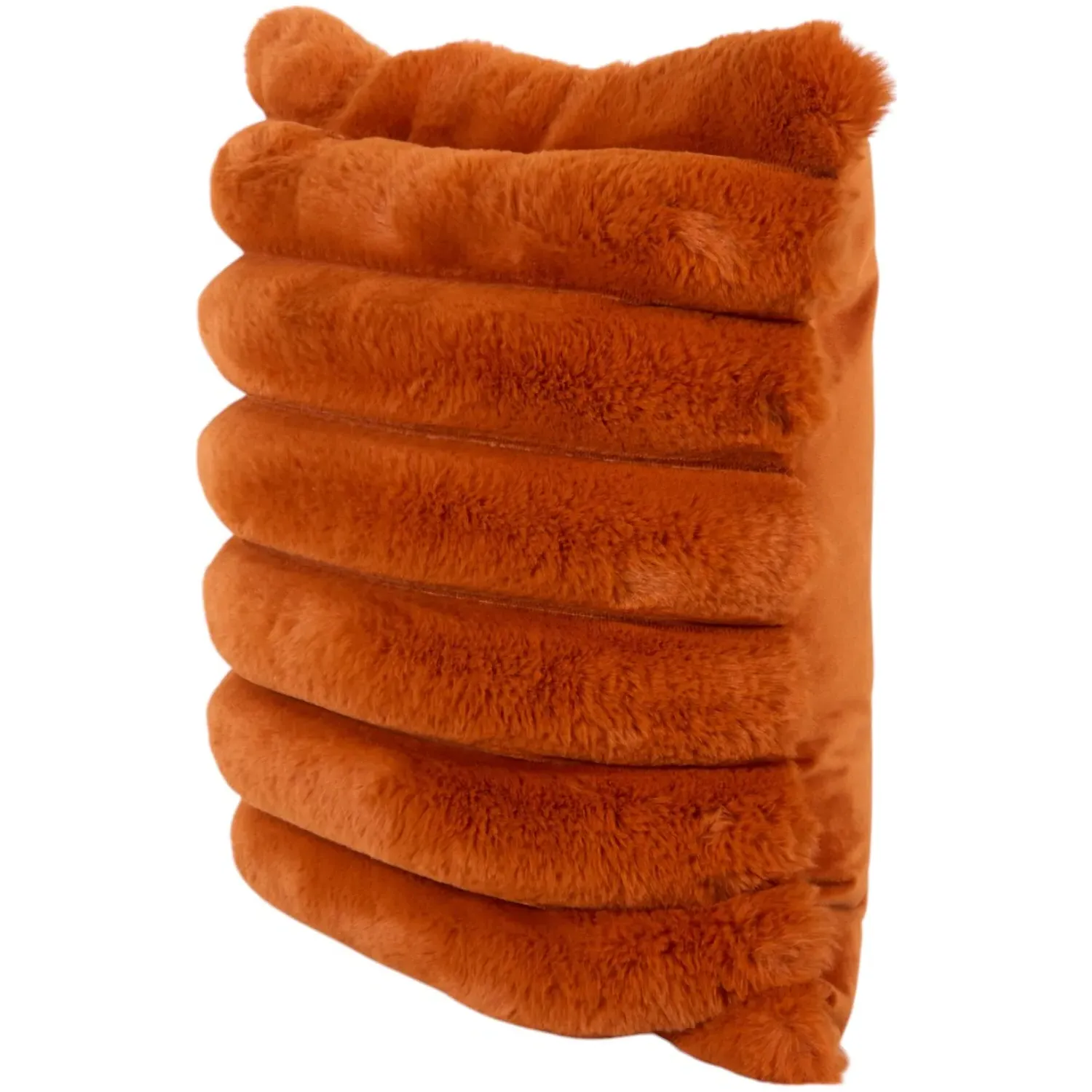Verbier Faux Fur Cushion - Rust