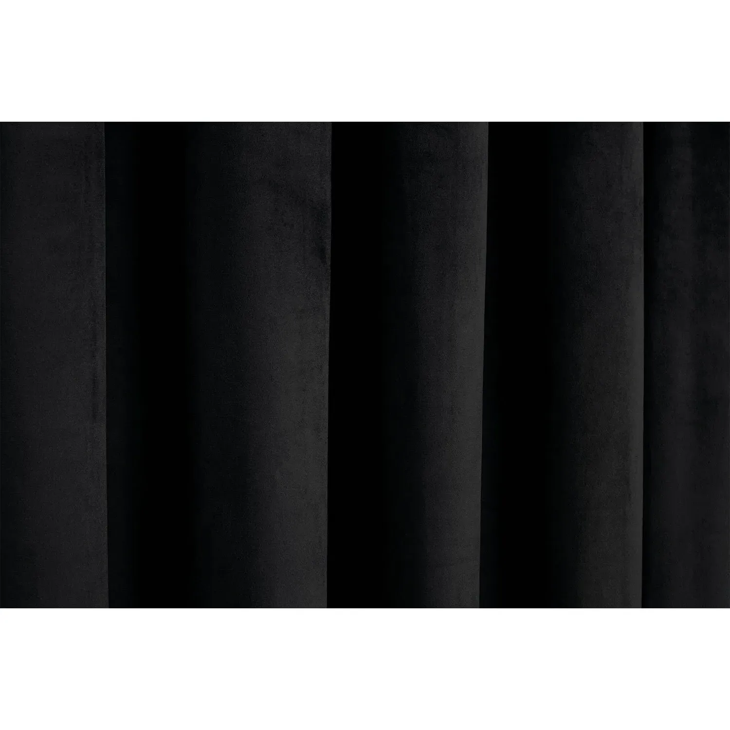 Vermont Velvet Blackout Curtain - Black