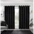 Vermont Velvet Blackout Curtain - Black