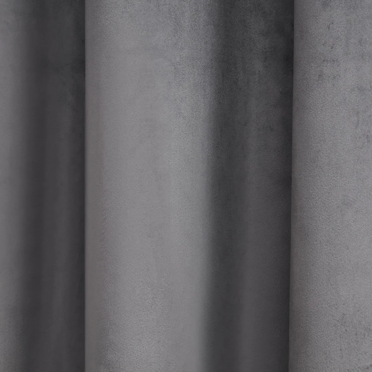 Vermont Velvet Blackout Curtain with Eyelet Header - Charcoal