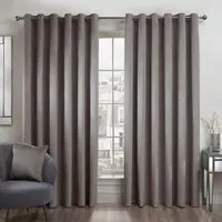 Vermont Velvet Blackout Curtains - Silver