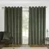 Vermont Velvet Blackout Curtains with Eyelets - Olive