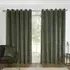 Vermont Velvet Blackout Curtains with Eyelets - Olive