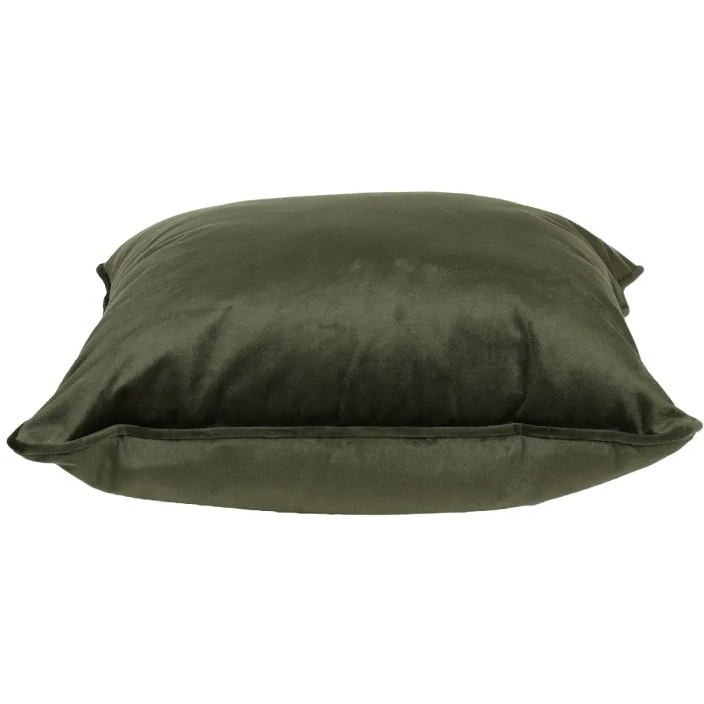 Vermont Velvet Cushion - Olive
