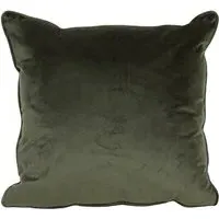Vermont Velvet Cushion - Olive