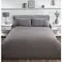 Waffle Duvet Cover and Pillowcase Set - Charcoal, Cotton