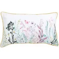 Wildflowers Embroidered Cushion - Multi