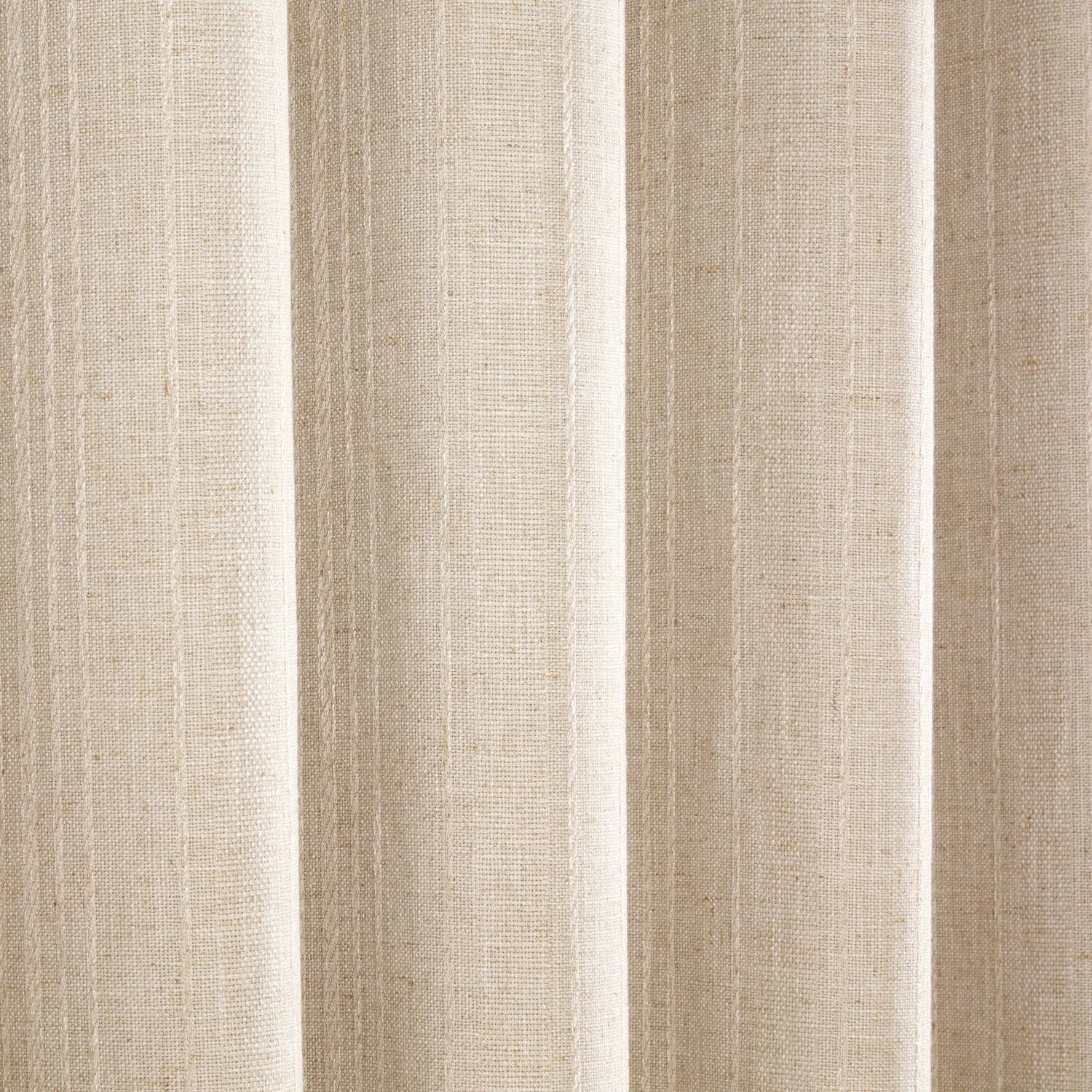 Winslow Stripe Eyelet Blackout Curtains - Natural
