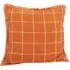 Woodland Check Cushion - Orange